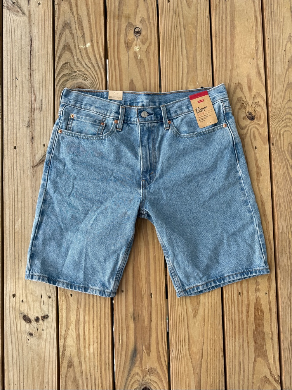 NEW Levi's 405 Standard Denim Jean Shorts Men's 34 Medium Wash